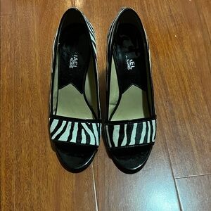 Michael Kors Black and White Zebra Print Women's Shoes 6.5 M